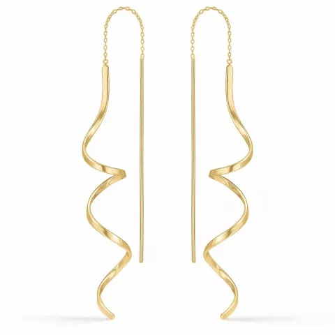 Støvring Design lange Ohrringe in vergoldetem Sterlingsilber