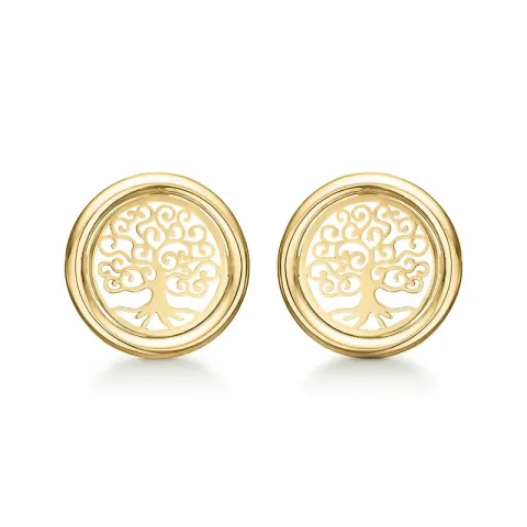 12 mm Støvring Design Lebensbaum Ohrringe in 8 Karat Gold