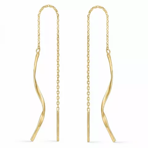 Støvring Design lange Ohrringe in 14 Karat Gold