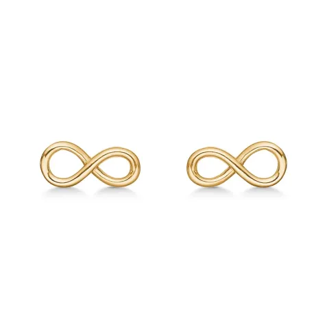 Støvring Design infinity Ohrringe in 8 Karat Gold