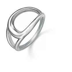 Støvring Design Ring in rhodiniertem Silber