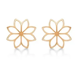 Støvring Design Blume Ohrringe in 8 Karat Gold