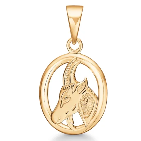 Støvring Design sternzeich steinbock Anhänger in 8 Karat Gold