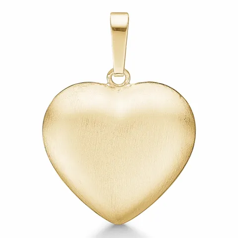 16 x 15 mm Støvring Design Herz Anhänger in 8 Karat Gold