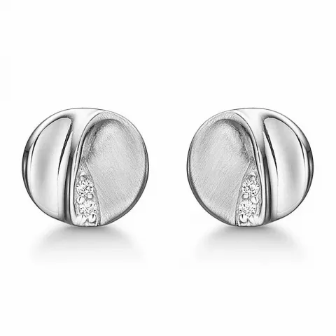 Støvring Design Ohrringe in Silber weißem Zirkon