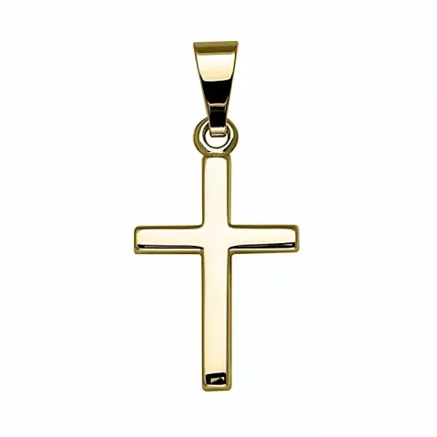 10 x 14 mm Støvring Design Kreuz Anhänger in 14 Karat Gold