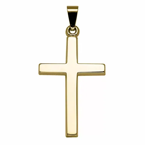 Kollektionsmuster Støvring Design Kreuz Anhänger in 14 Karat Gold
