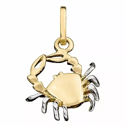 Støvring Design sternzeich krebs Anhänger in 8 Karat Gold mit Silber