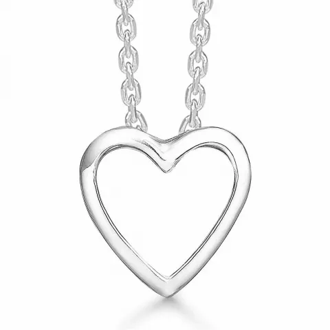 Elegant Støvring Design Herz Halskette mit Anhänger in Silber