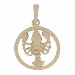 Siersbøl sternzeich krebs Anhänger in 8 Karat Gold
