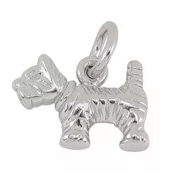 Siersbøl Hund Anhänger in Silber
