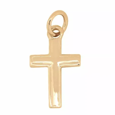 14 mm Siersbøl Kreuz Anhänger in 8 Karat Gold