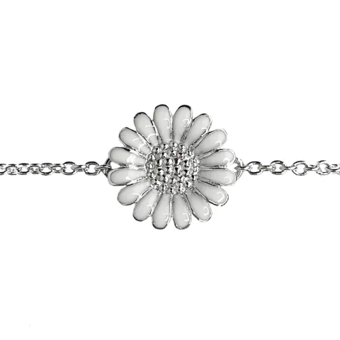 10 mm Siersbøl Marguerite Armband in Silber