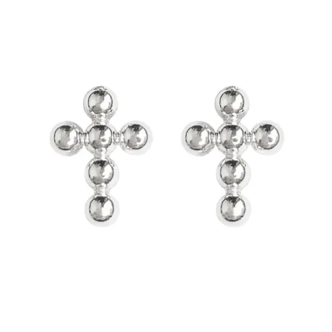 Siersbøl Kreuz Ohrringe in Silber