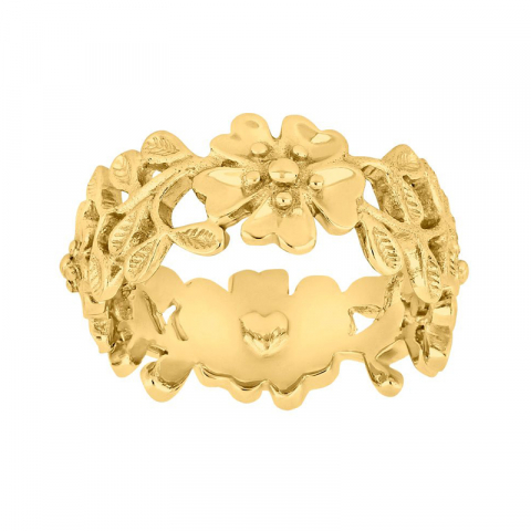 Siersbøl Blume Ring in vergoldetem Sterlingsilber