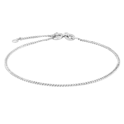 Siersbøl Panzerarmband in rhodiniertem Silber