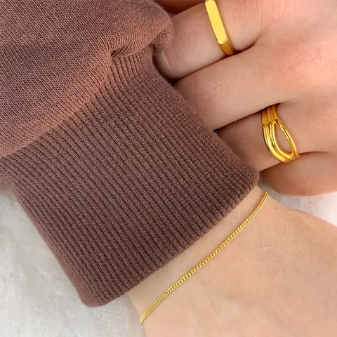 Siersbøl Panzerarmband in 9 Karat Gold