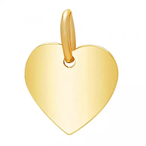 10 mm Siersbøl Herz Anhänger in 8 Karat Gold