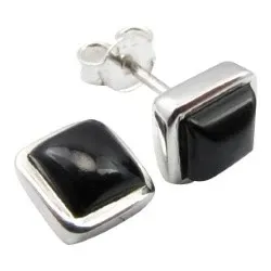 Viereckigem Ohrringe in Silber