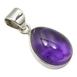 Tropfen Amethyst Anhänger aus Silber