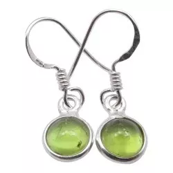 Preiswerten grünen Ohrringe in Silber