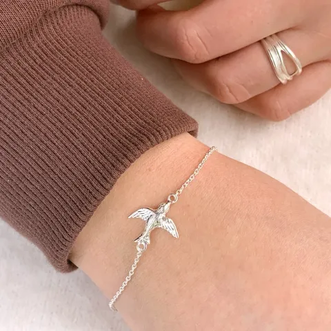 Vogel Armband aus Silber und Anhänger aus Silber