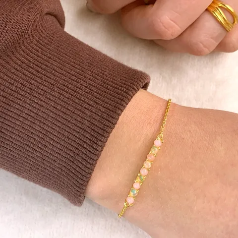 Armband aus vergoldetem Sterlingsilber und Anhänger aus vergoldetem Sterlingsilber