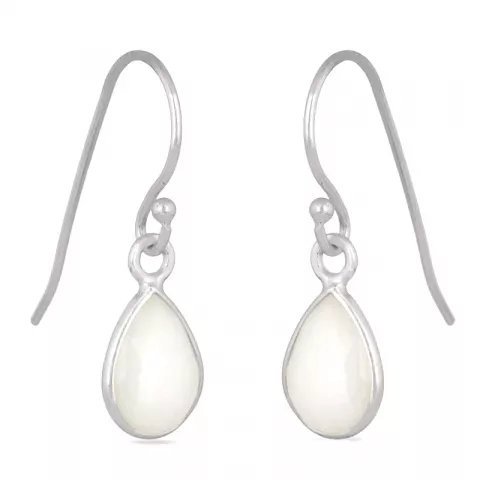 lange Opal Ohrringe in Silber