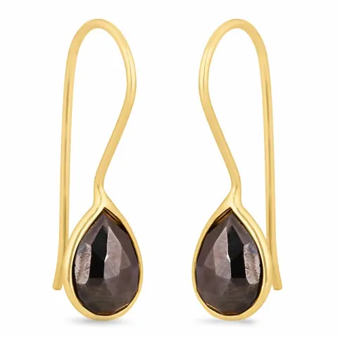 Tropfen Ohrringe in vergoldetem Silber