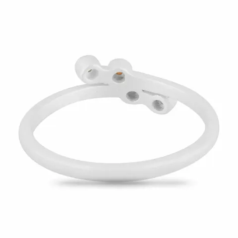 matter mehrfarbigem Ring aus Silber