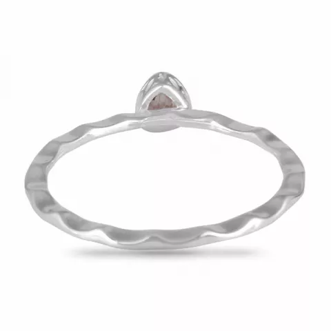 matter Quarz Ring aus Silber