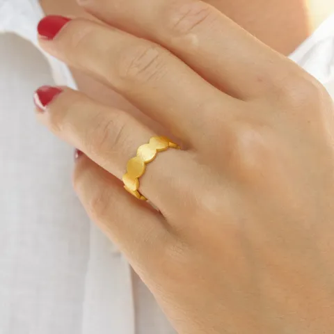 matter Ring aus vergoldetem Sterlingsilber