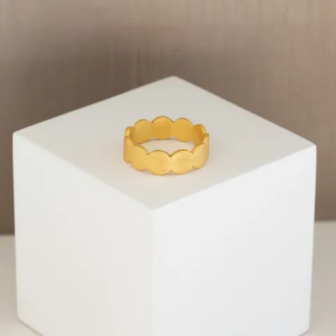 matter Ring aus vergoldetem Sterlingsilber