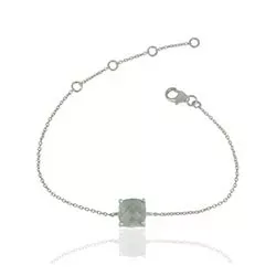 blauem Topas Armband aus Silber und Anhänger aus Silber