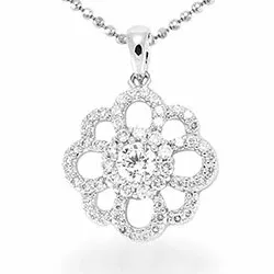 Blumen Anhänger aus Silber