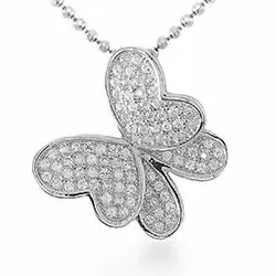 Elegant Schmetterlinge Anhänger aus Silber