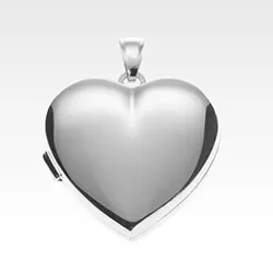 Herz Medaillon aus Silber