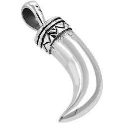 Horn Anhänger aus Stahl