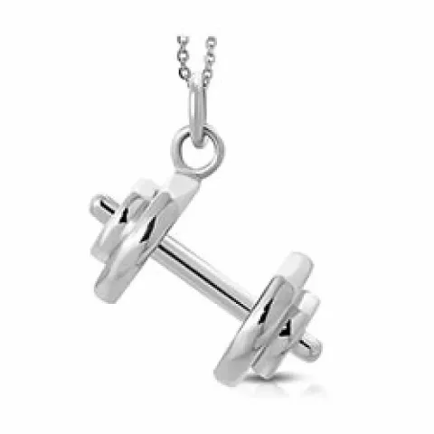 Polierter Krafttrainer Anhänger aus Stahl