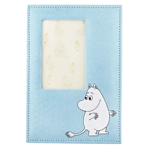 Taufgeschenk: 19 x 28 cm Mumin Fotorahmen in alcantara  Modell: 270-76805