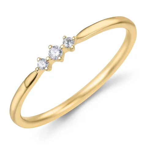 Diamant Ring in 9 Karat Gold 0,05 ct