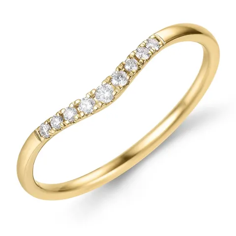 Diamant Ring in 9 Karat Gold 0,09 ct - Simple Diamonds