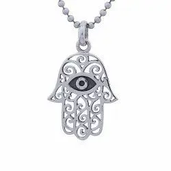 Polierter Hamsas Hand Anhänger aus Silber