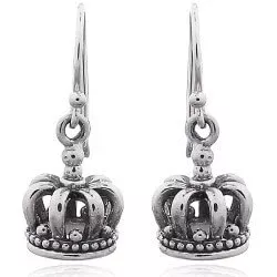 Krone Ohrringe in Silber