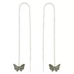 Schmetterlinge Ohrhänger in Silber