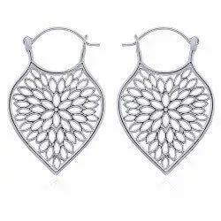 Blatt Ohrringe in Silber