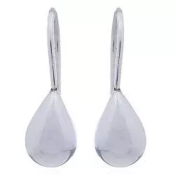 Tropfenförmigen Ohrringe in Silber