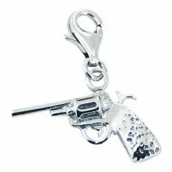 Pistole Charm Anhänger aus Silber 