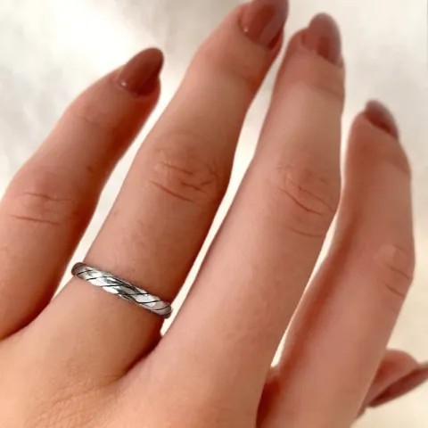 Kollektionsmuster Ring mit Fehlern aus Silber