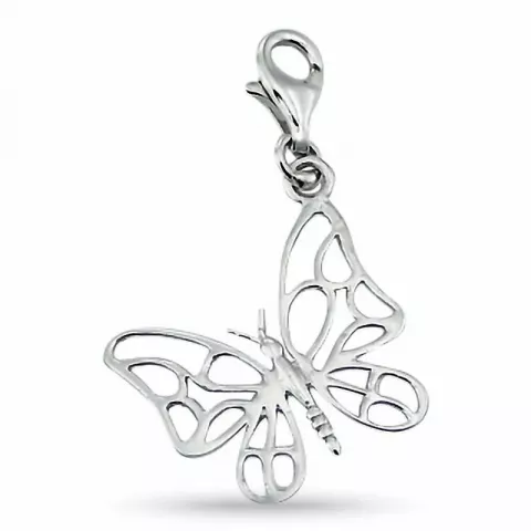 Elegant Schmetterling Charm Anhänger aus Silber 
